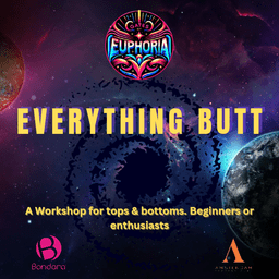 Everything Butt workshop poster – anal training event by Jasmine_Dlight at House Edonistica
