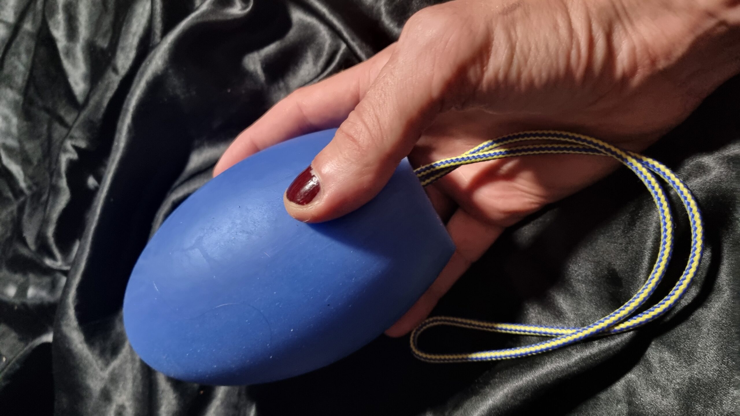 Big silicone birthing egg anal toy by Kinky X Toys