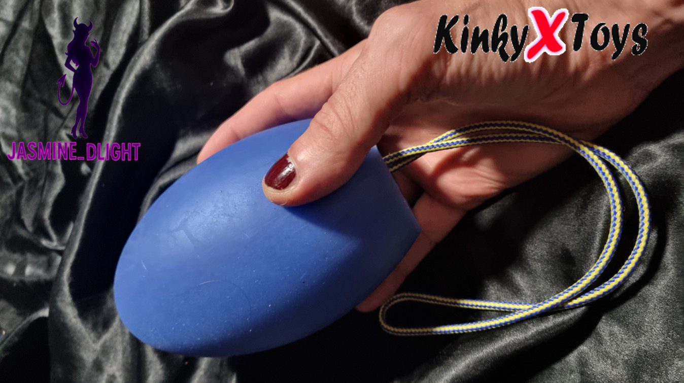 Big silicone birthing egg anal toy by Kinky X Toys, review by Jasmine_Dlight